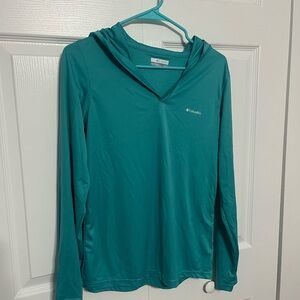 Columbia Teal Long Sleeve Women's Top